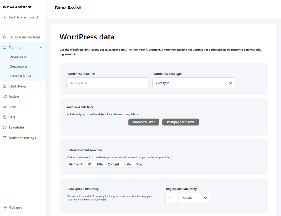 trainning-wordpress-data