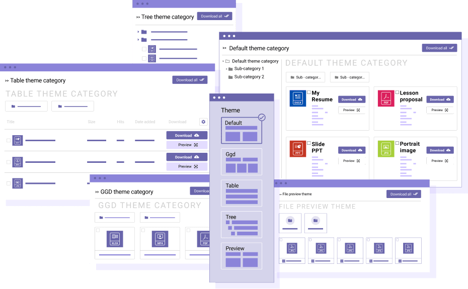 Dropfiles download manager themes