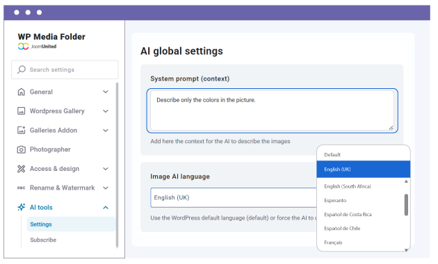 Custom System Prompt for Smarter Image Management