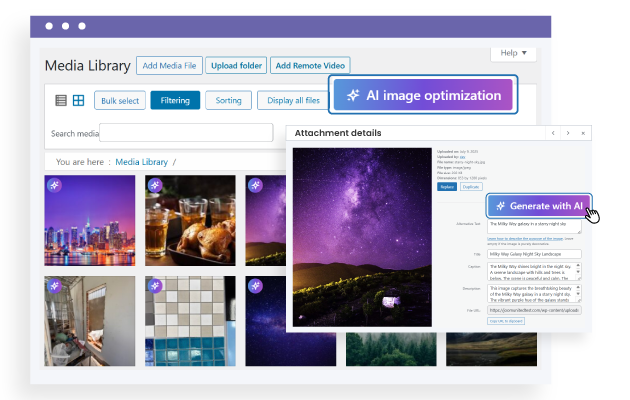 Unlock SEO image optimization with WordPress image AI