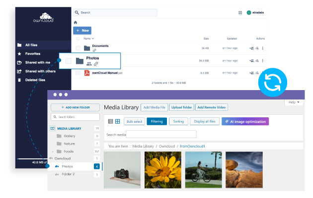 Two-Way Synchronization Between WordPress and OwnCloud