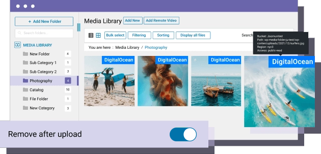 Retrieve all media from DigitalOcean to WordPress