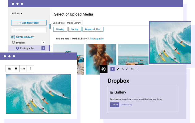 Dropbox Media Integration In WordPress Content