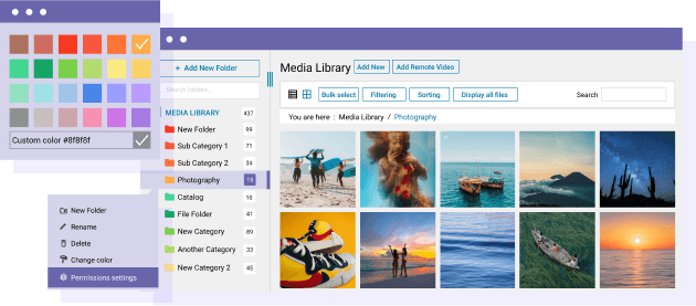 Colorize-your-media-manager