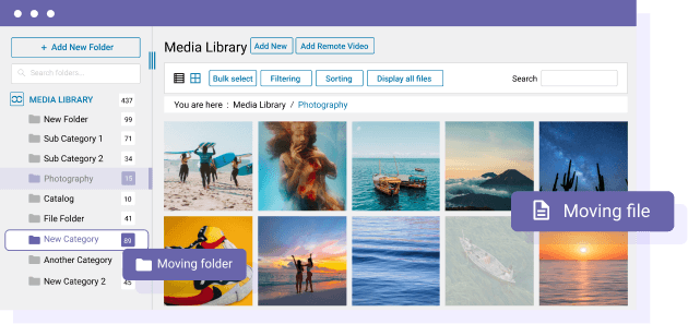 Drag n' Drop for Folders and Images