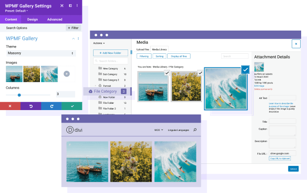 Google Drive media for WordPress page builders