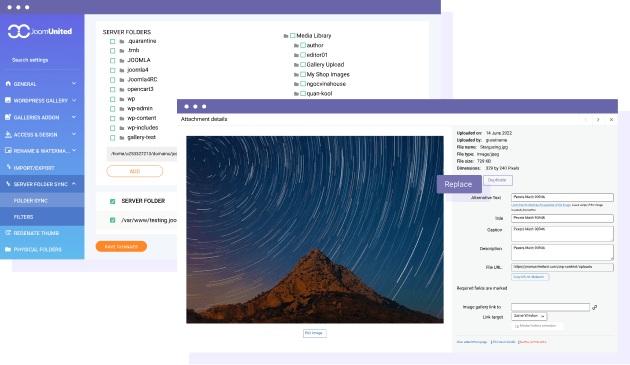 Media synchronization on media file replacement