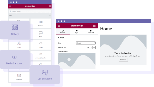 Elementor Pro blocks with WP Media Folder