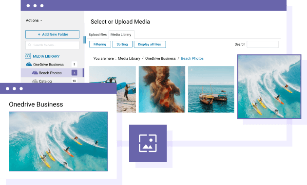 OneDrive Business Media Integration In WordPress Content