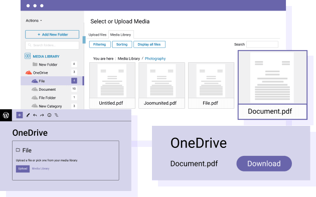 Embed PDF from OneDrive Personal Drive In WordPress Content