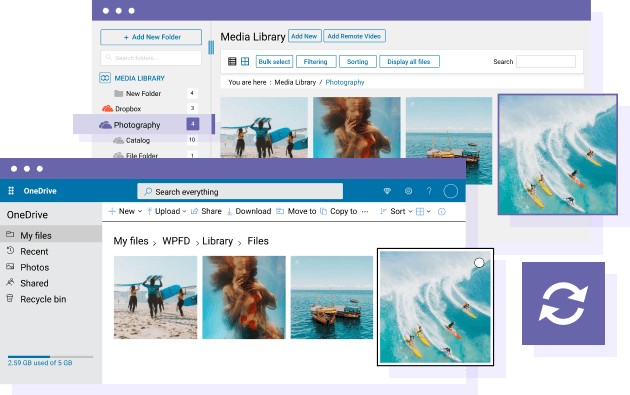 OneDrive to WordPress and WordPress to OneDrive Synchronization