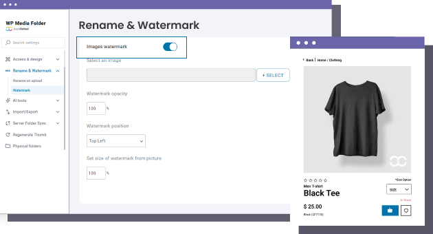 Apply watermark on your WooCommerce pictures