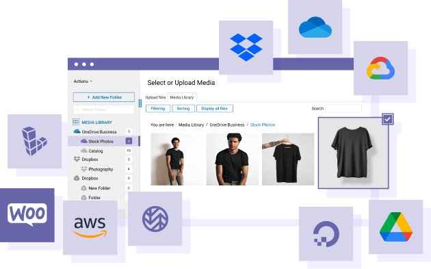 Load WooCommerce images from clouds
