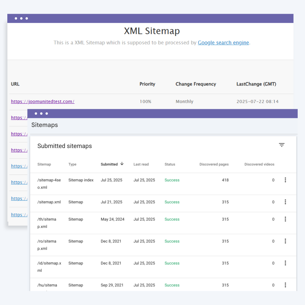 Sitemap automatic submission to Google Search Console