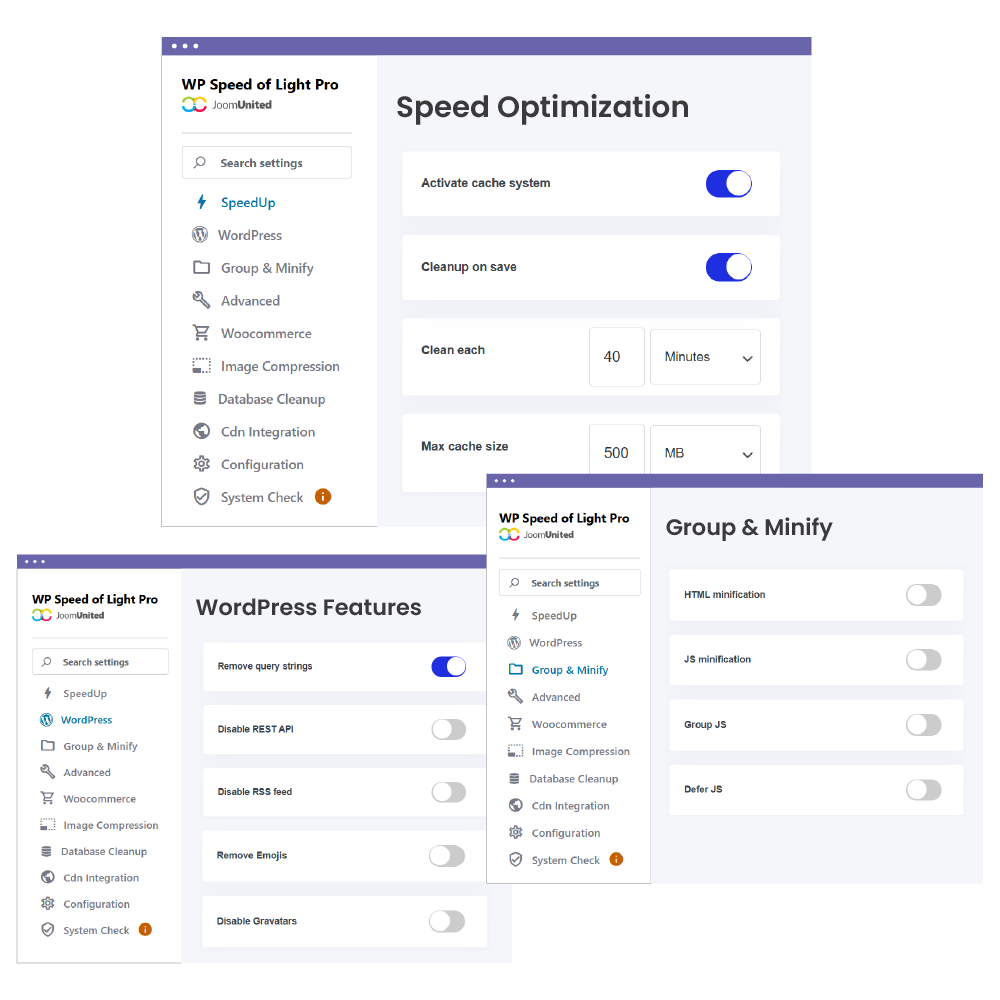 Speed optimization with WordPress and browser caching