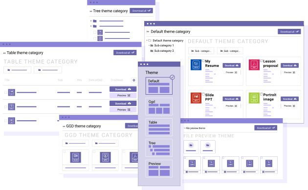 WP File Download Wordpress File Manager 5 themes