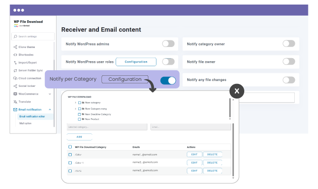 Notification when a file is downloaded by a user