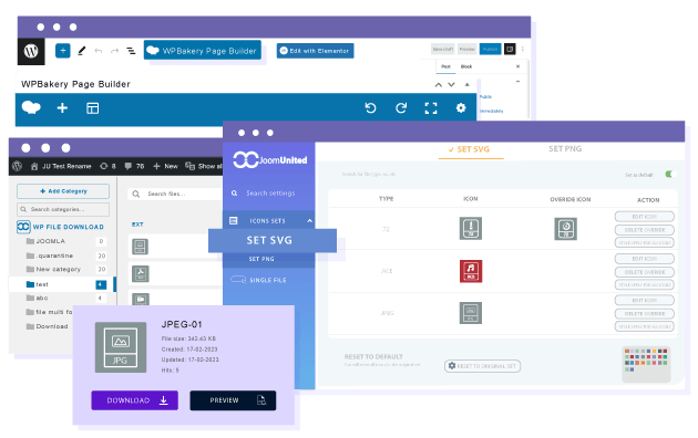 Create a custom design for your Download manager in WPBakery