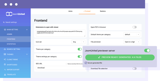 Secure your document preview with file access
