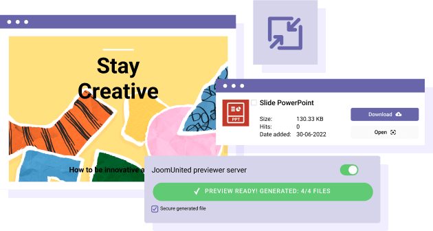 Superfast file preview with image compression 
