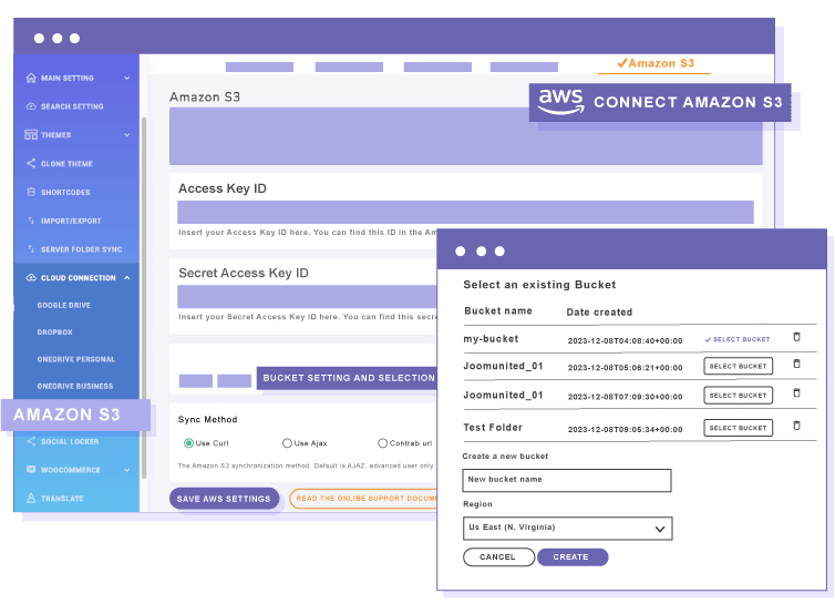 Import all files from any Amazon S3 to the download manager