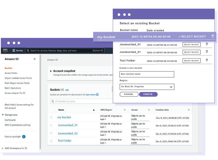 Manage your Amazon S3 buckets from your WordPress download manager