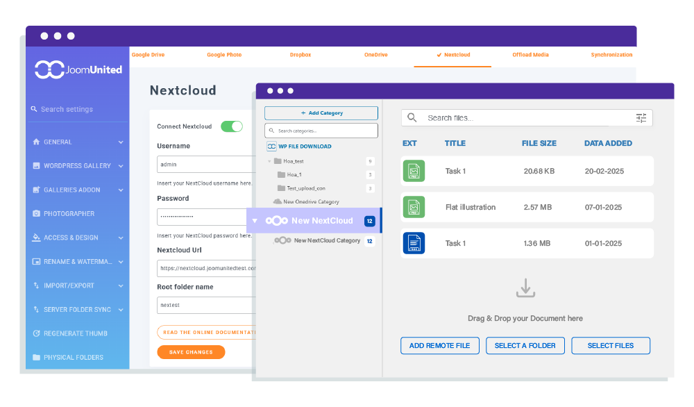Direct Access to Nextcloud Files from WordPress