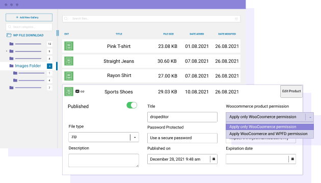 Advanced File Access On WooCommerce Digital Products