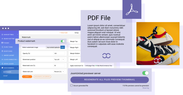 Watermark and protection for digital downloads