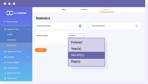 Cleanup your statistics database storage
