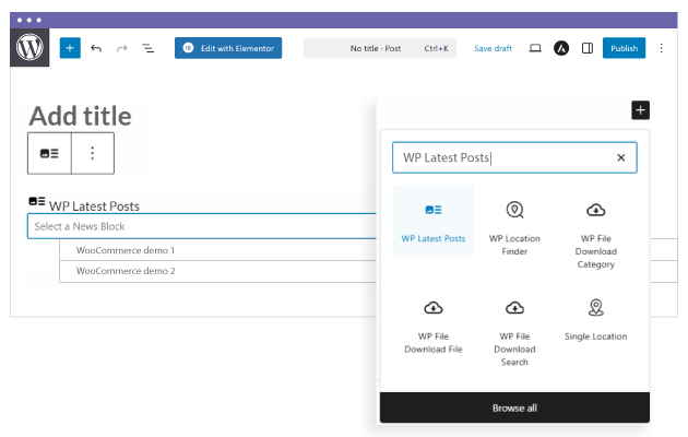 Multiple and unlimited latest news blocks
