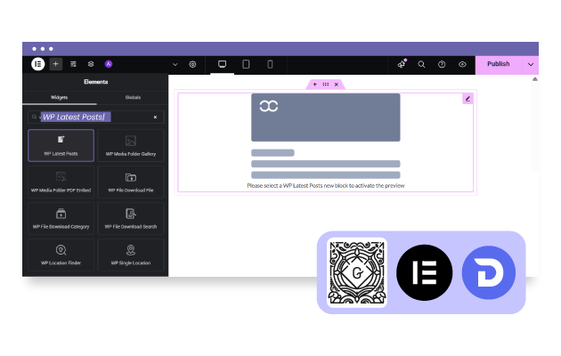 Load your latest news in Elementor with other methods