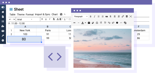 Insert images and plugin content in WordPress table cells