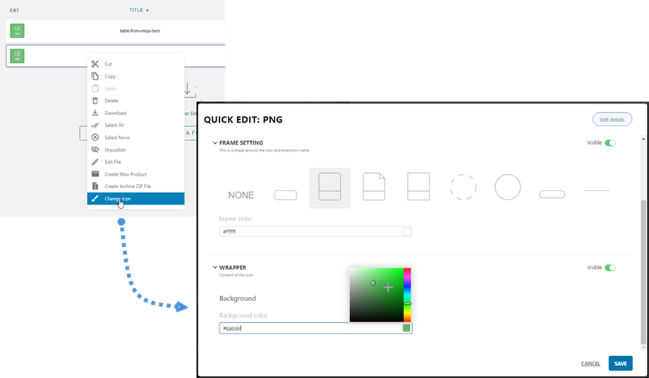 change-icon-settings