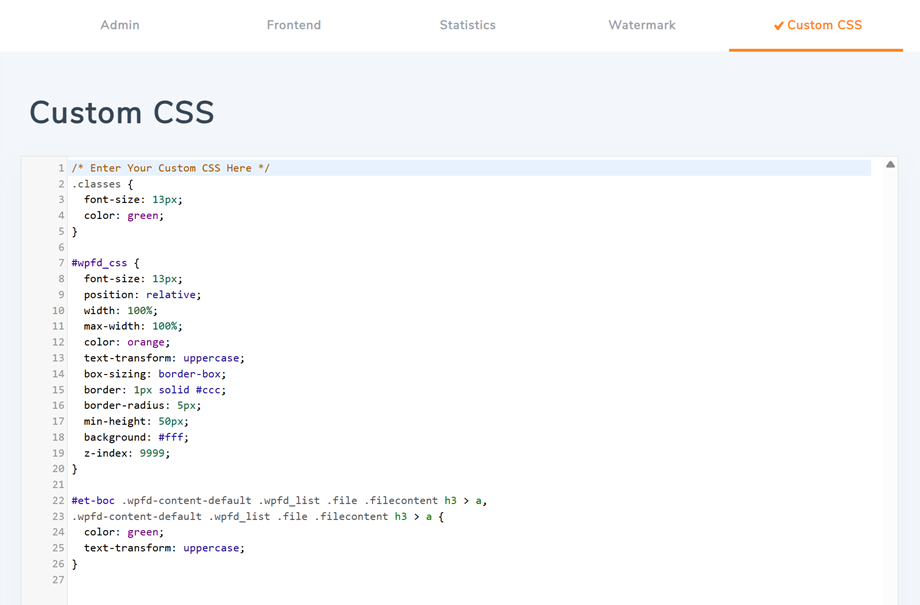 custom-css-tab