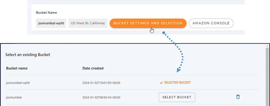 bucket-selection