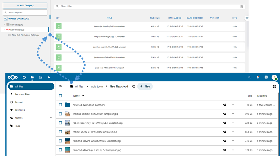 nextcloud-sync-2-ways