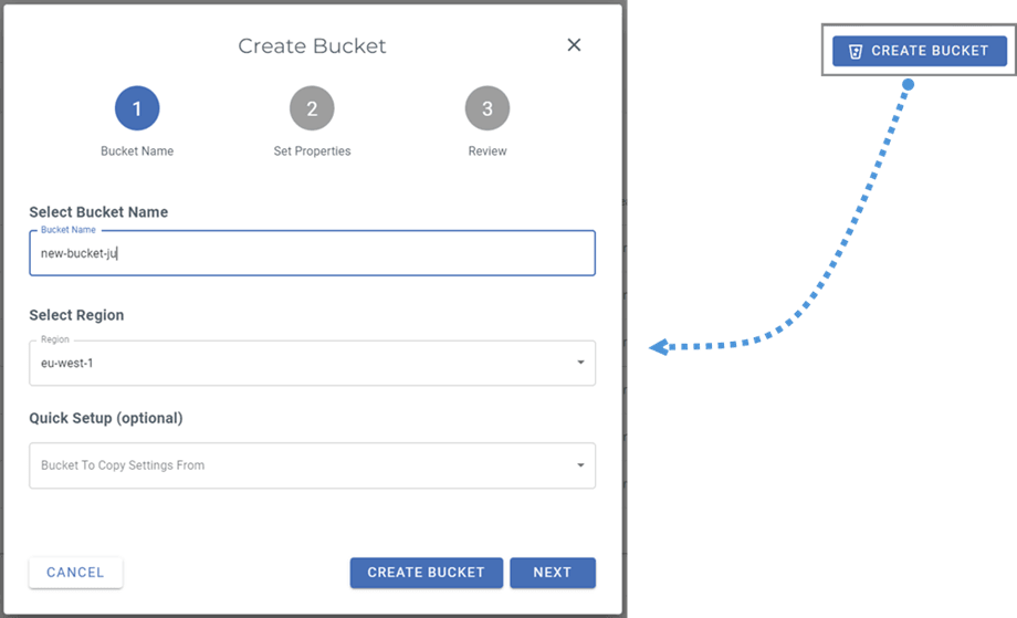 create-bucket-wasabi-platform