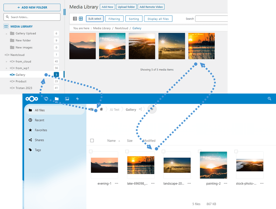 nextcloud-sync-2-ways