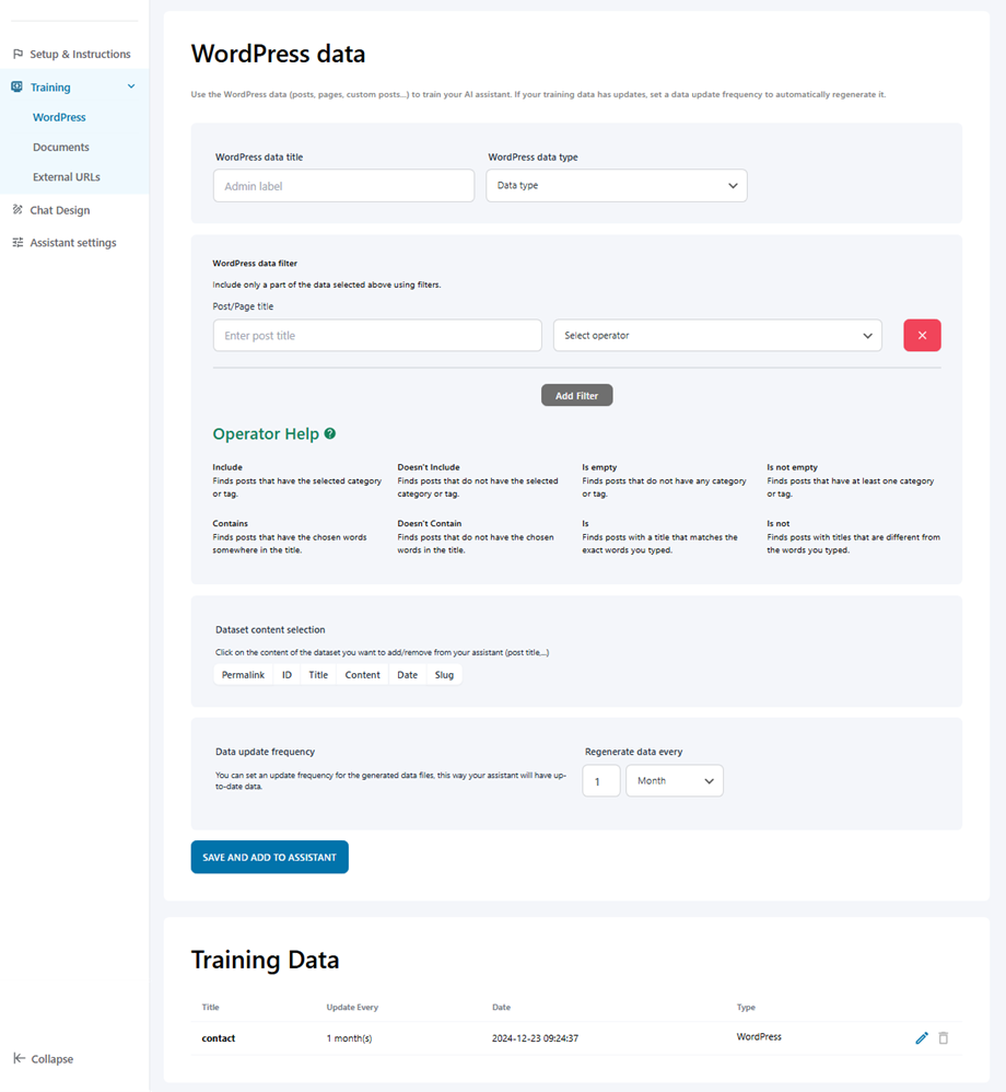 trainning-wordpress-data