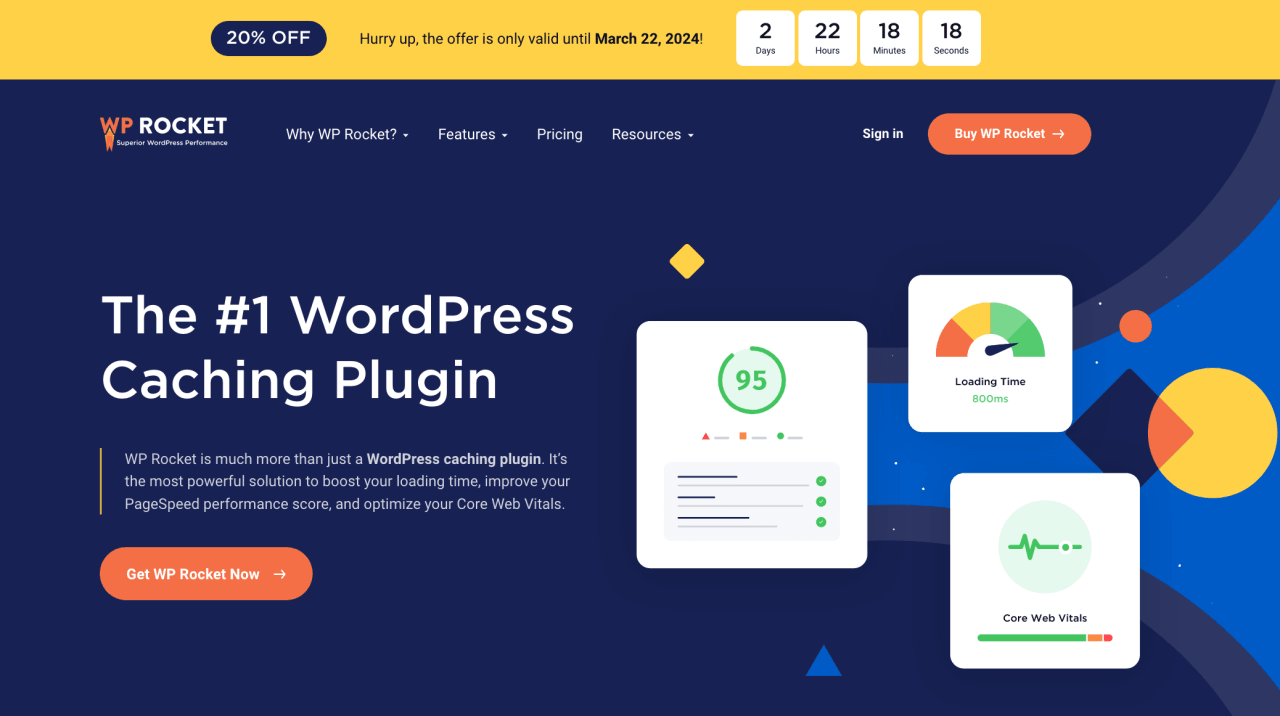 WP Rocket Wordpress Caching Plugin