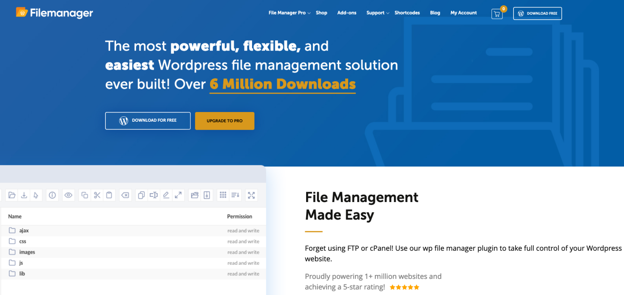 WordPress File Manager Plugin