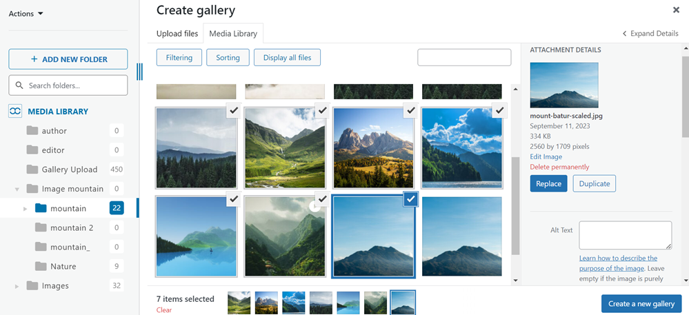 Choose Images - Create a Photo Gallery with Albums in WordPress