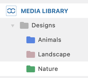 Media folder tree preview