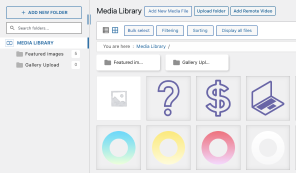 Media Library with WP Media Folder