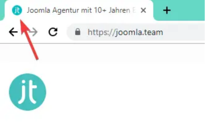 Custom Favicon on Joomla Site