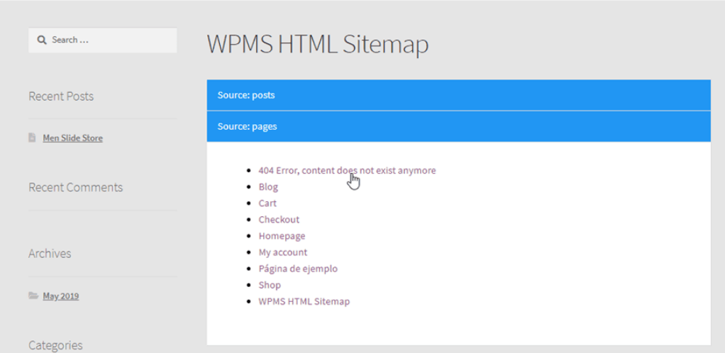 HTML Sitemap Page WP Meta SEO