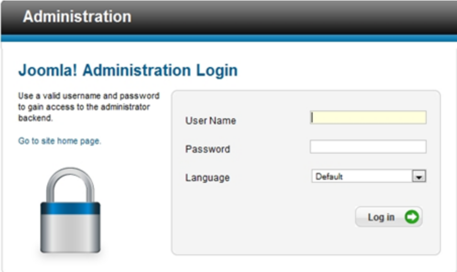 Joomla Administrator Page