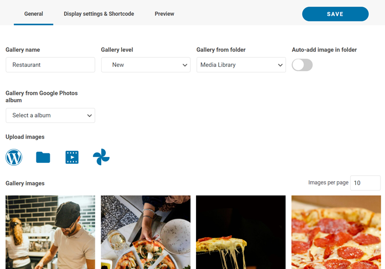 Upload Images Gallery - Create a Photo Gallery with Albums in WordPress