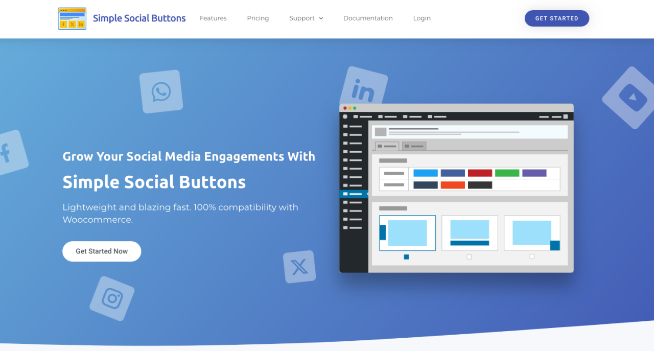 Simple Social Buttons BFCM